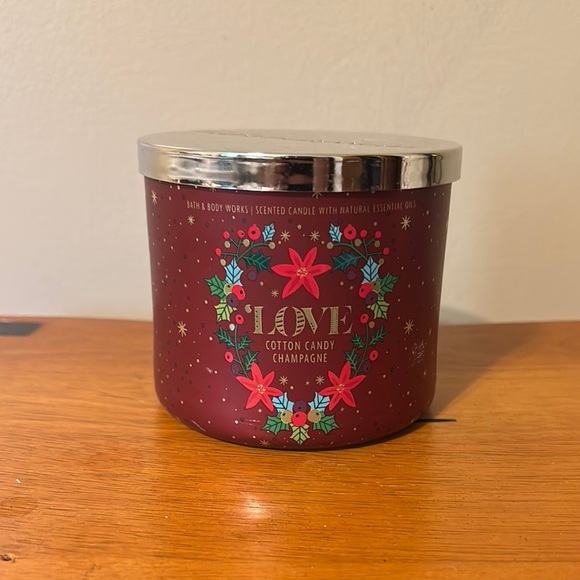 Bath & Body Works Other - Bath & Body Works Red and Silver Holiday Decor Candle